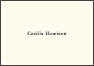 Cecilia's visiting card